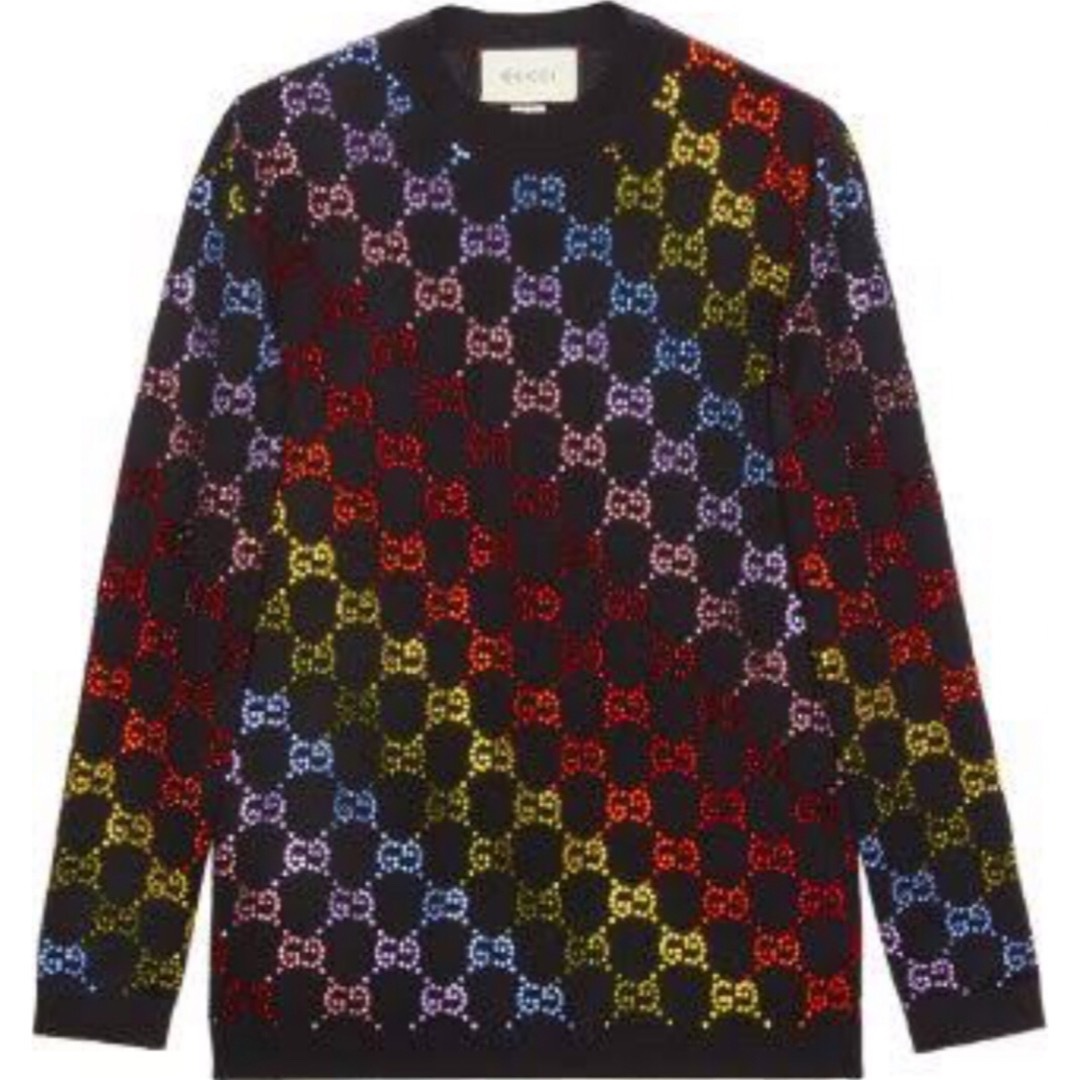 GUCCI レア インターロッキング ジャガード ラインストーン GUCCI レア インターロッキング ジャガード ラインストーン