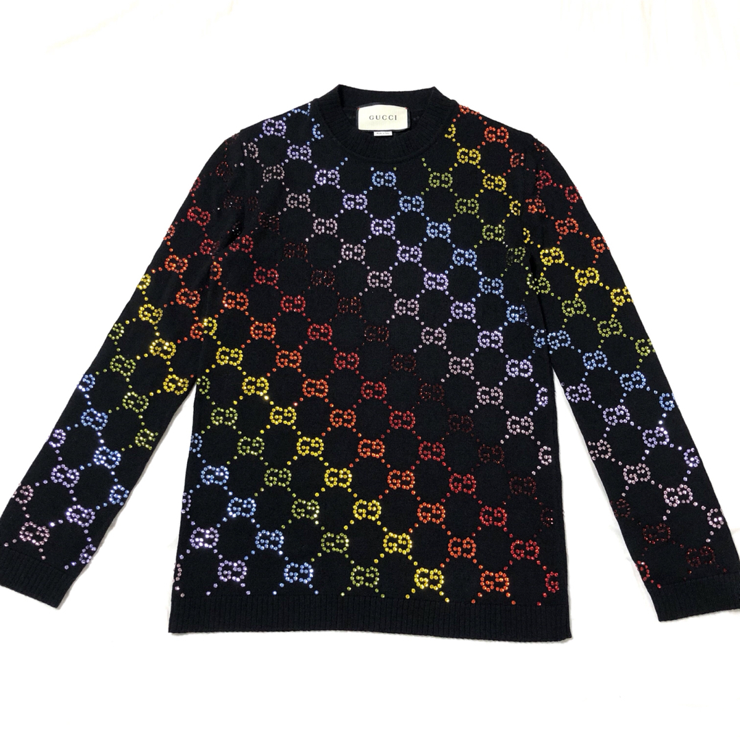 GUCCI レア インターロッキング ジャガード ラインストーン GUCCI レア インターロッキング ジャガード ラインストーン
