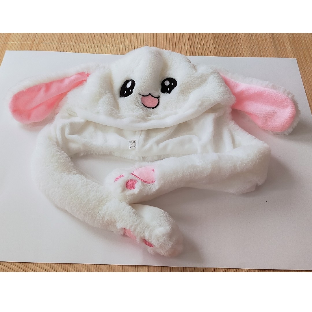 うさぎ帽子 キッズ/ベビー/マタニティのこども用ファッション小物(帽子)の商品写真