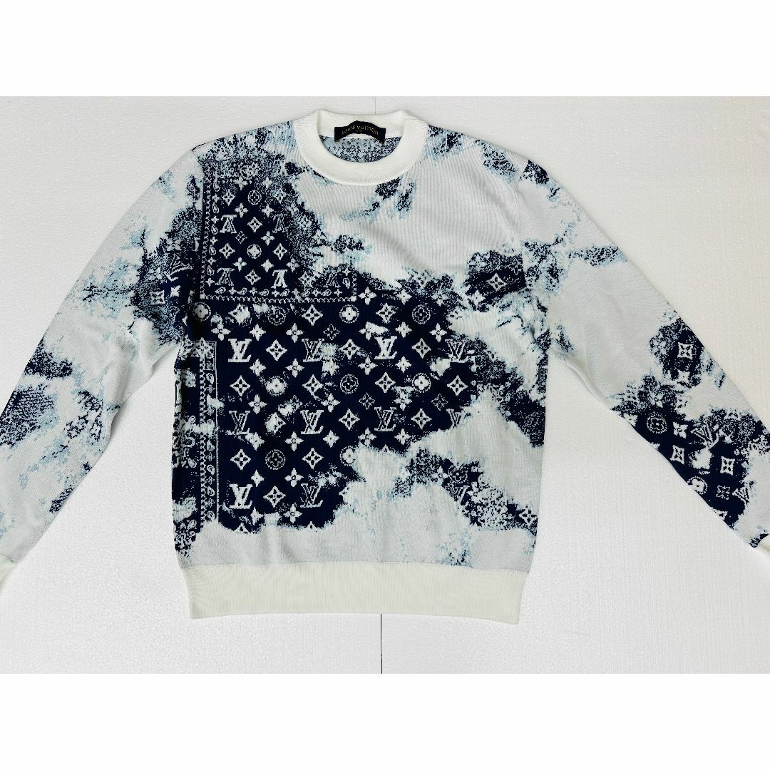 LOUIS VUITTON - 【ちあ】ルイヴィトン モノグラム バンダナ クルーネック ニット XS