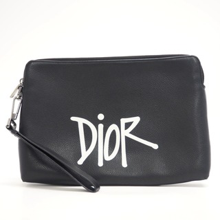Christian Dior - クリスチャンディオール Christian Dior クラッチバッグ
 ショーン・ステューシー ブラック