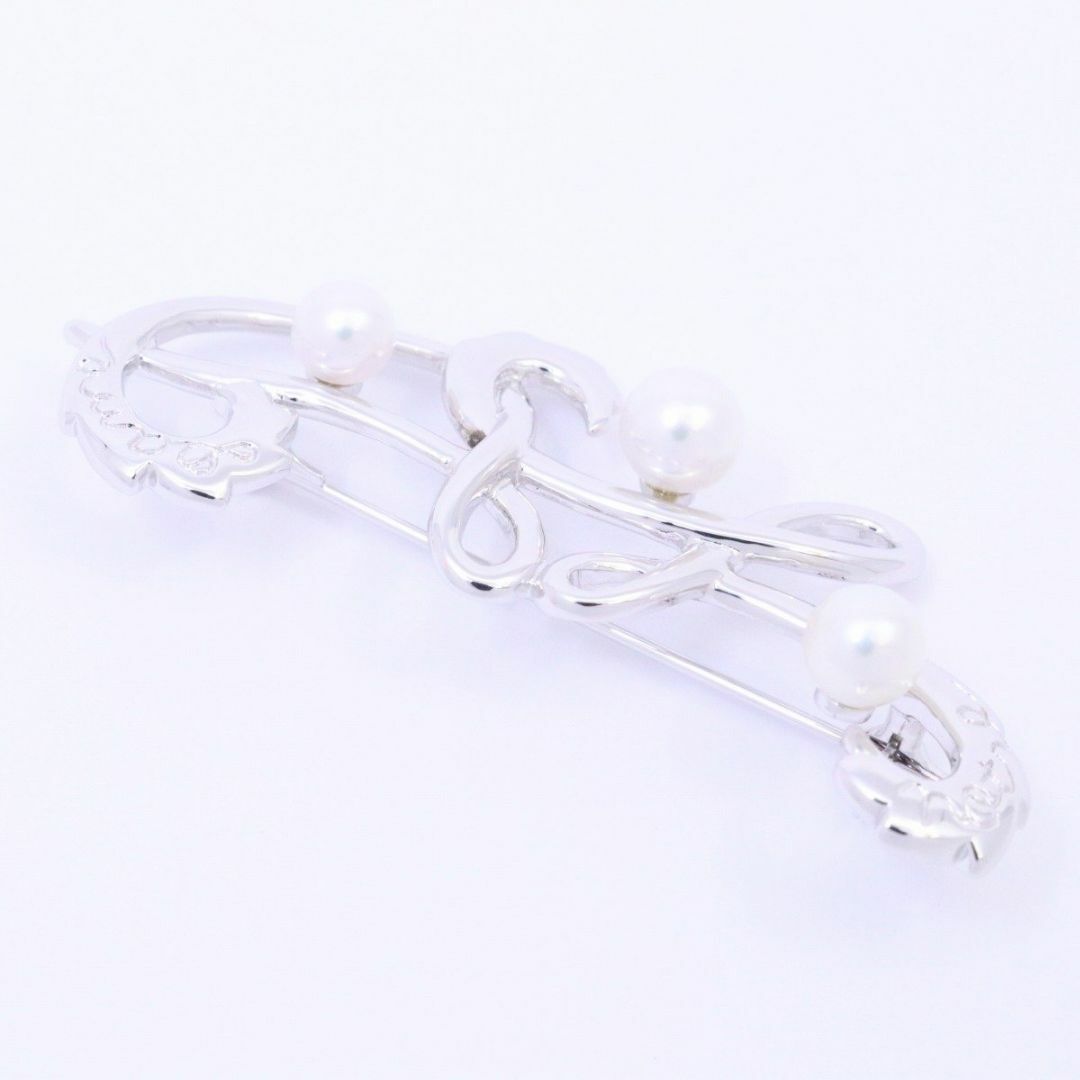 美品】MIKIMOTO ミキモト リーフモチーフ ブローチ シルバー 美品】MIKIMOTO ミキモト リーフモチーフ ブローチ シルバー