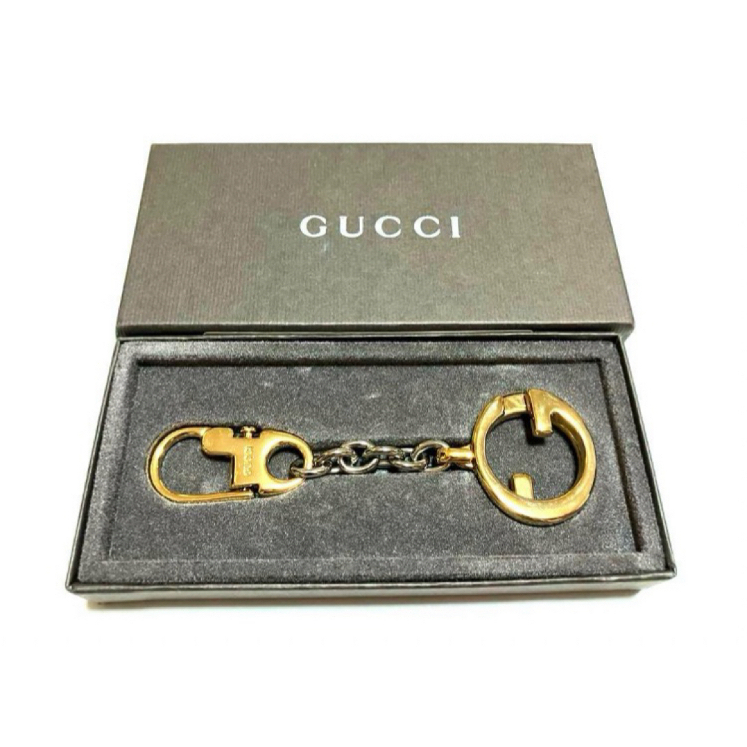 Gucci(グッチ)の★美品★オールドグッチ キーリング/キーホルダー インターロッキングG 箱付き メンズのファッション小物(キーホルダー)の商品写真