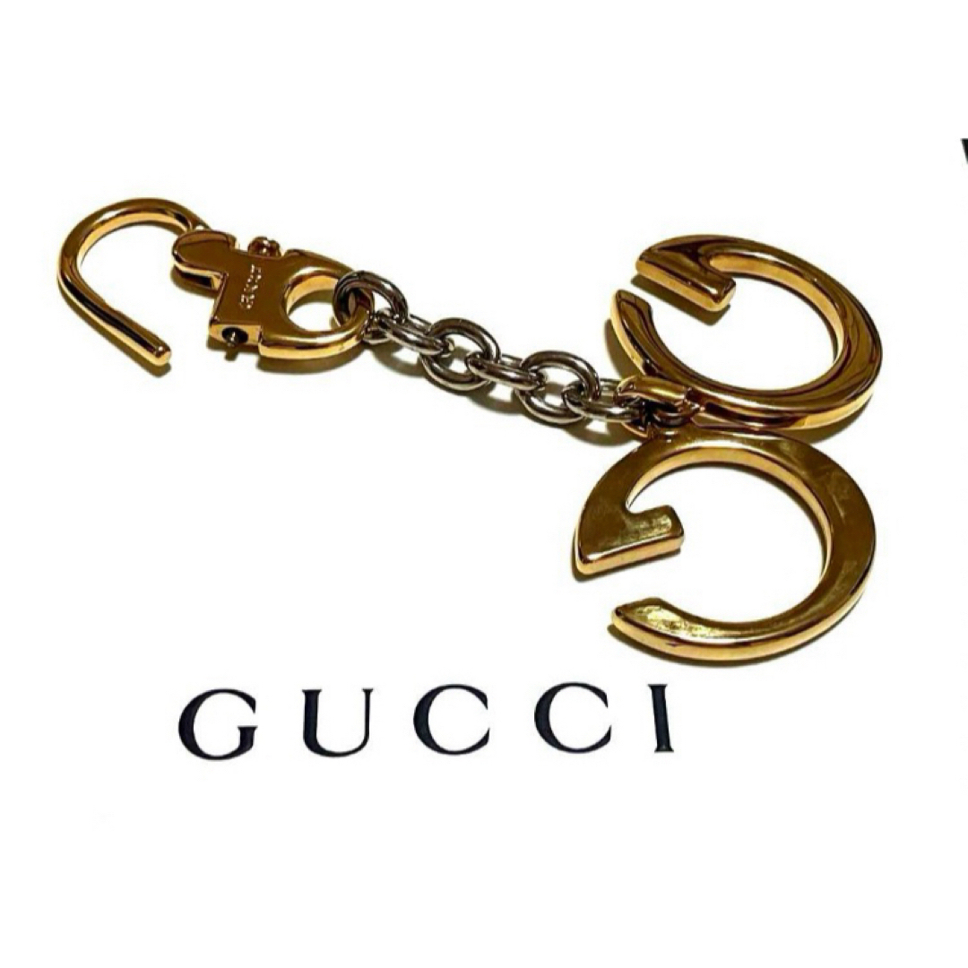 Gucci(グッチ)の★美品★オールドグッチ キーリング/キーホルダー インターロッキングG 箱付き メンズのファッション小物(キーホルダー)の商品写真