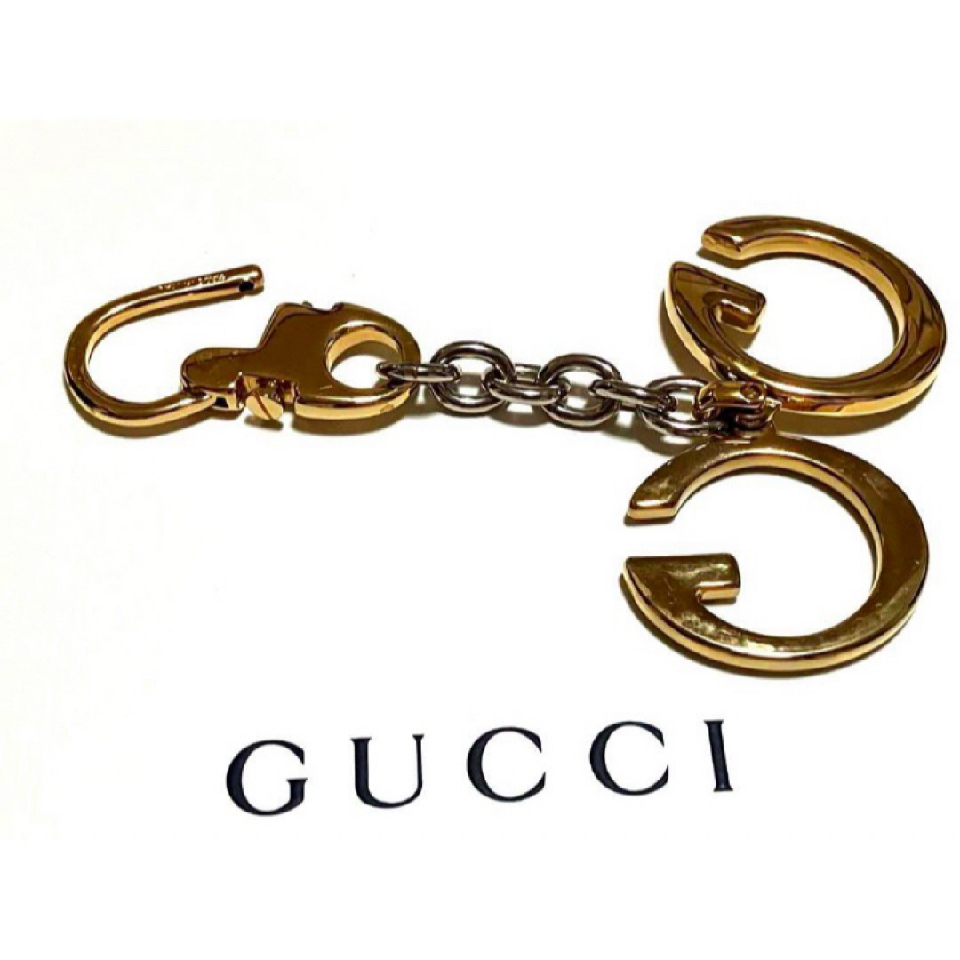 Gucci(グッチ)の★美品★オールドグッチ キーリング/キーホルダー インターロッキングG 箱付き メンズのファッション小物(キーホルダー)の商品写真