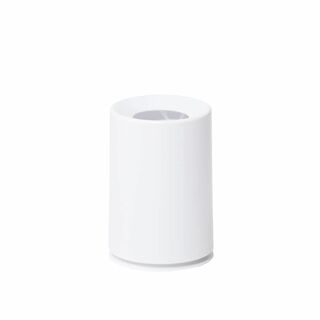 【色: 01)ホワイト】ideaco(イデアコ) ゴミ箱 丸形 1.2L 直径1(ごみ箱)