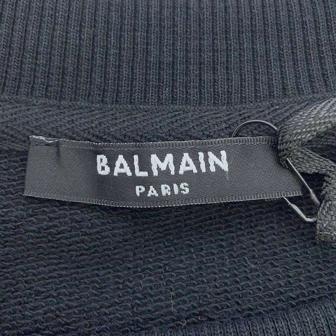 BALMAIN(バルマン)のバルマン スウェット プルオーバー トレーナー コットン メンズサイズS AH1JQ005 BALMAIN 黒 メンズのトップス(スウェット)の商品写真
