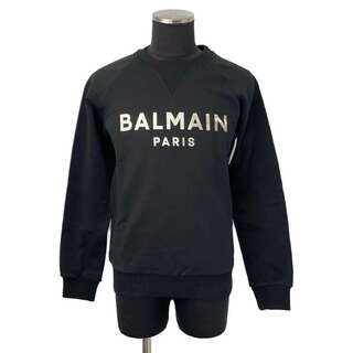 バルマン(BALMAIN)のバルマン スウェット プルオーバー トレーナー コットン メンズサイズS AH1JQ005 BALMAIN 黒(スウェット)
