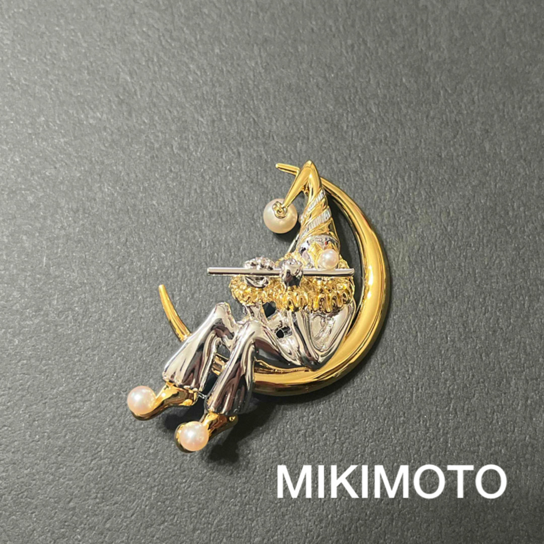 MIKIMOTO(ミキモト)のMIKIMOTO ミキモト  パール　ピエロブローチ レディースのアクセサリー(ブローチ/コサージュ)の商品写真