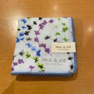 ポールアンドジョー(PAUL & JOE)のPAUL＆JOEミニガーゼハンカチブルー(ハンカチ)