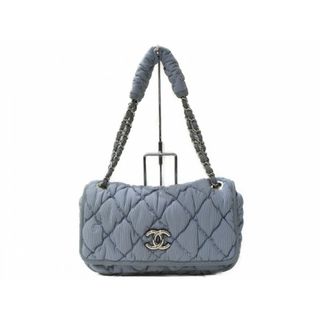 シャネル(CHANEL)のCHANEL　シャネル　チェーンショルダーバッグ　バブルキルト　A47963　ストライプ　水色系　レディース　ギフト　プレゼント包装可【中古】松前R56号店(メッセンジャーバッグ)