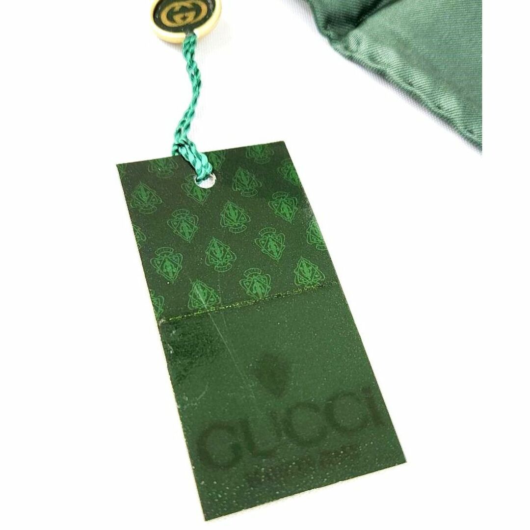 Gucci(グッチ)の【未使用】GUCCI グッチ 大判 スカーフ 鴨 カモ ダック 鳥 グリーン系 レディースのファッション小物(バンダナ/スカーフ)の商品写真