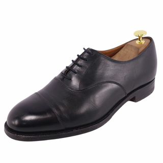 クロケットアンドジョーンズ(Crockett&Jones)の美品 クロケット&ジョーンズ Crockett&Jones レザーシューズ BEDFORD ベッドフォードビジネスシューズ オックスフォード カーフレザー シューズ 靴 メンズ イングランド製 6 1/2(24.5cm相当) ブラック(ドレス/ビジネス)