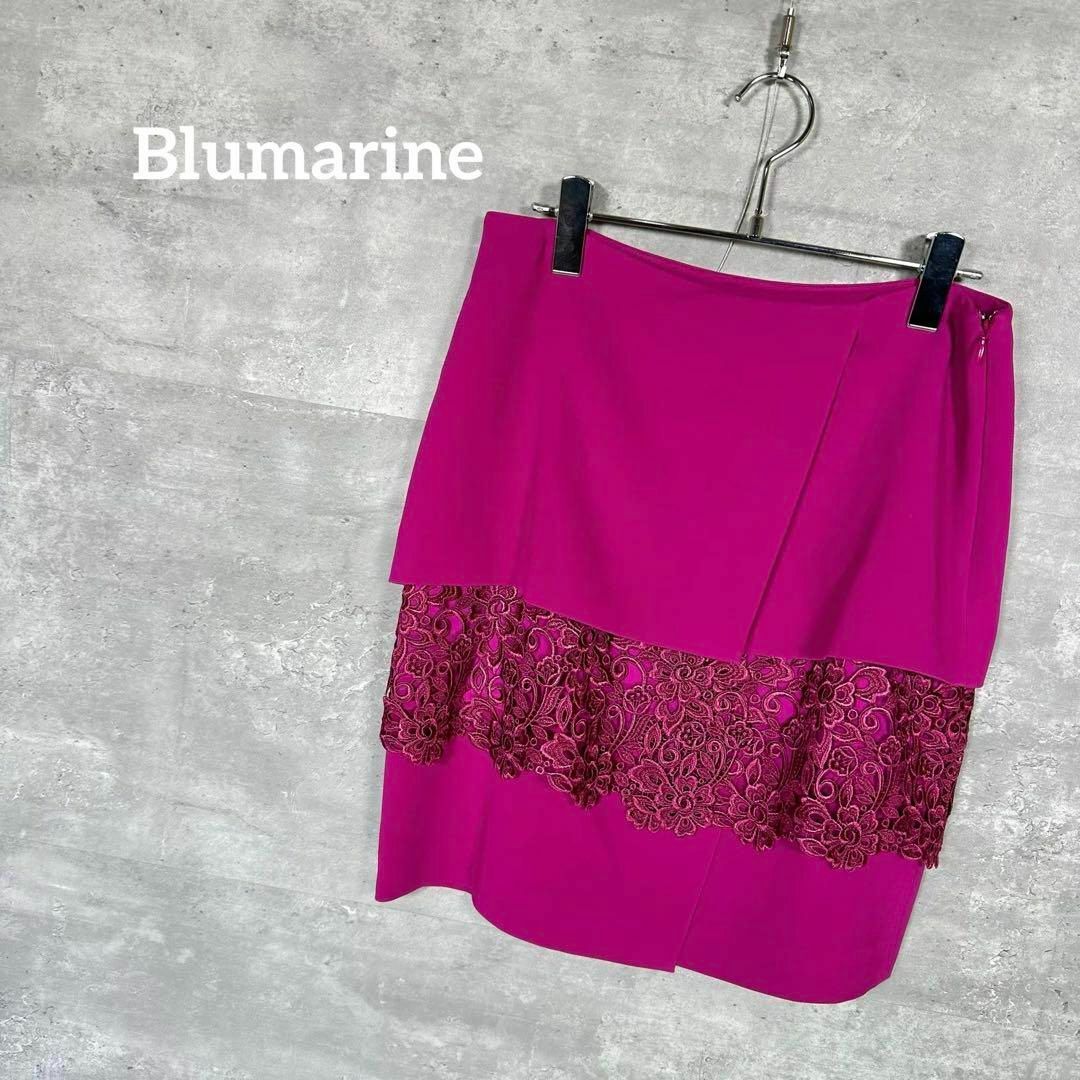 Blumarine(ブルマリン)の『Blumarine』  ブルマリン (42) レーススカート レディースのスカート(ひざ丈スカート)の商品写真