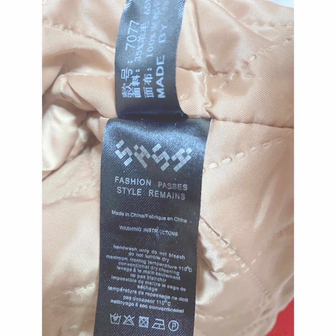 SASA ウール混 グレンチェック コート S レディースのジャケット/アウター(ロングコート)の商品写真