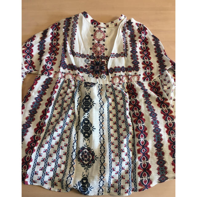 ZARA KIDS(ザラキッズ)のZARA KIDS★プリントブラウス キッズ/ベビー/マタニティのキッズ服女の子用(90cm~)(ブラウス)の商品写真