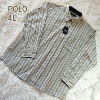 ポロ(POLO（RALPH LAUREN）)の【大きいサイズ・タグ付】POLO ワイシャツ 4L ストライプ(シャツ)