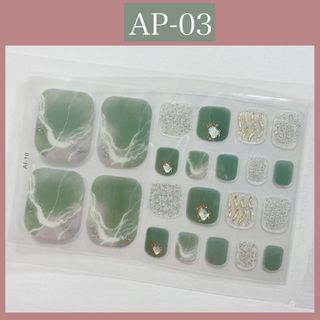 ジェルネイルシール　フット用　AP-03(ネイル用品)