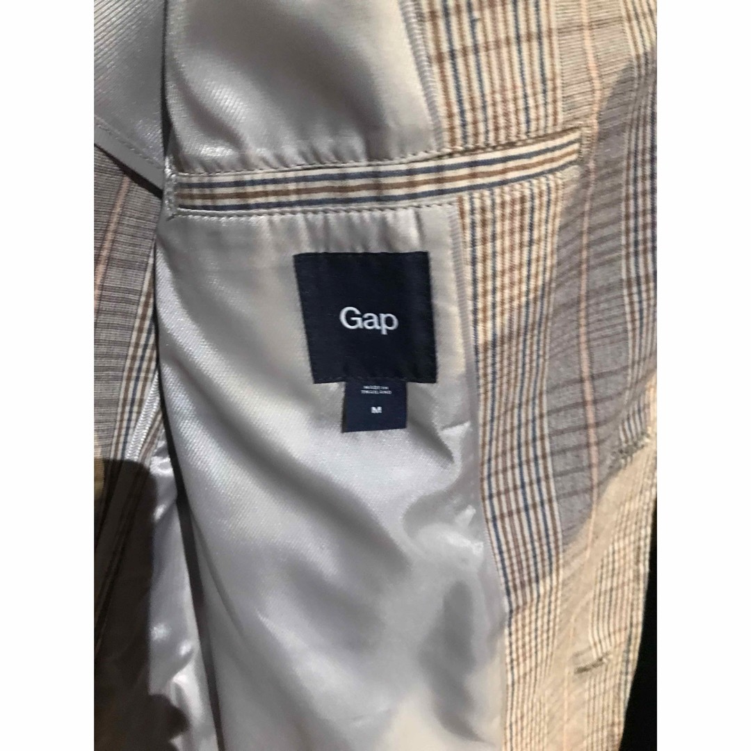 GAP(ギャップ)のgapコットングレンチェックジャケット メンズのジャケット/アウター(テーラードジャケット)の商品写真