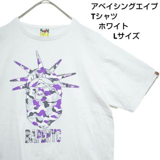 アベイシングエイプ(A BATHING APE)のA　bathing Ape T-shirt　Lsize(Tシャツ/カットソー(半袖/袖なし))