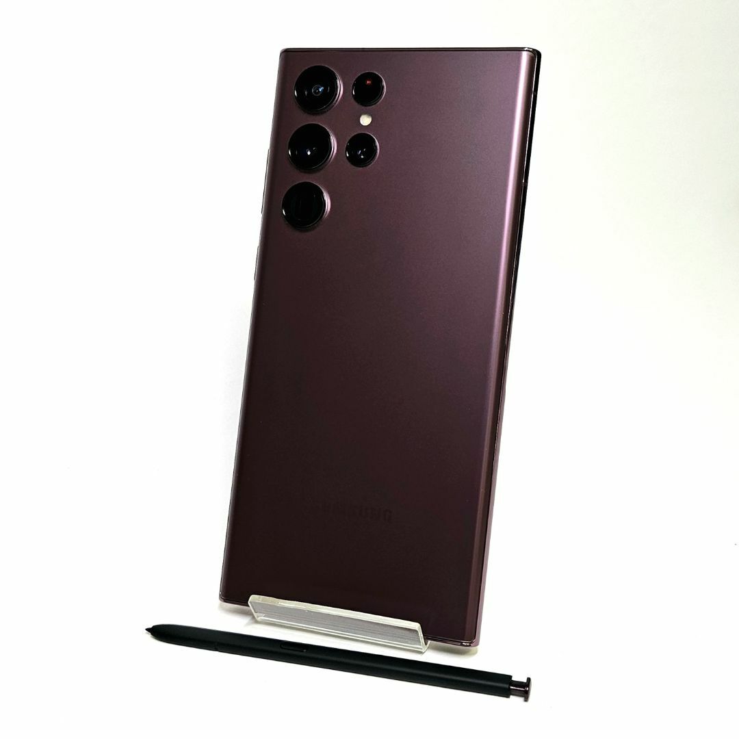Galaxy S22 Ultra 256GB バーガン SIMフリー【A級美品】 Galaxy S22 Ultra 256GB バーガン SIMフリー【A級美品】