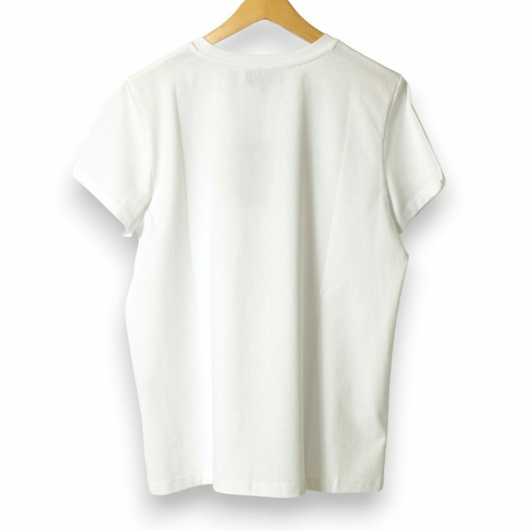 A.P.C(アーペーセー)のA.P.C.　レディース半袖Tシャツ　VPCロゴ　フロッキープリント　サイズL レディースのトップス(Tシャツ(半袖/袖なし))の商品写真