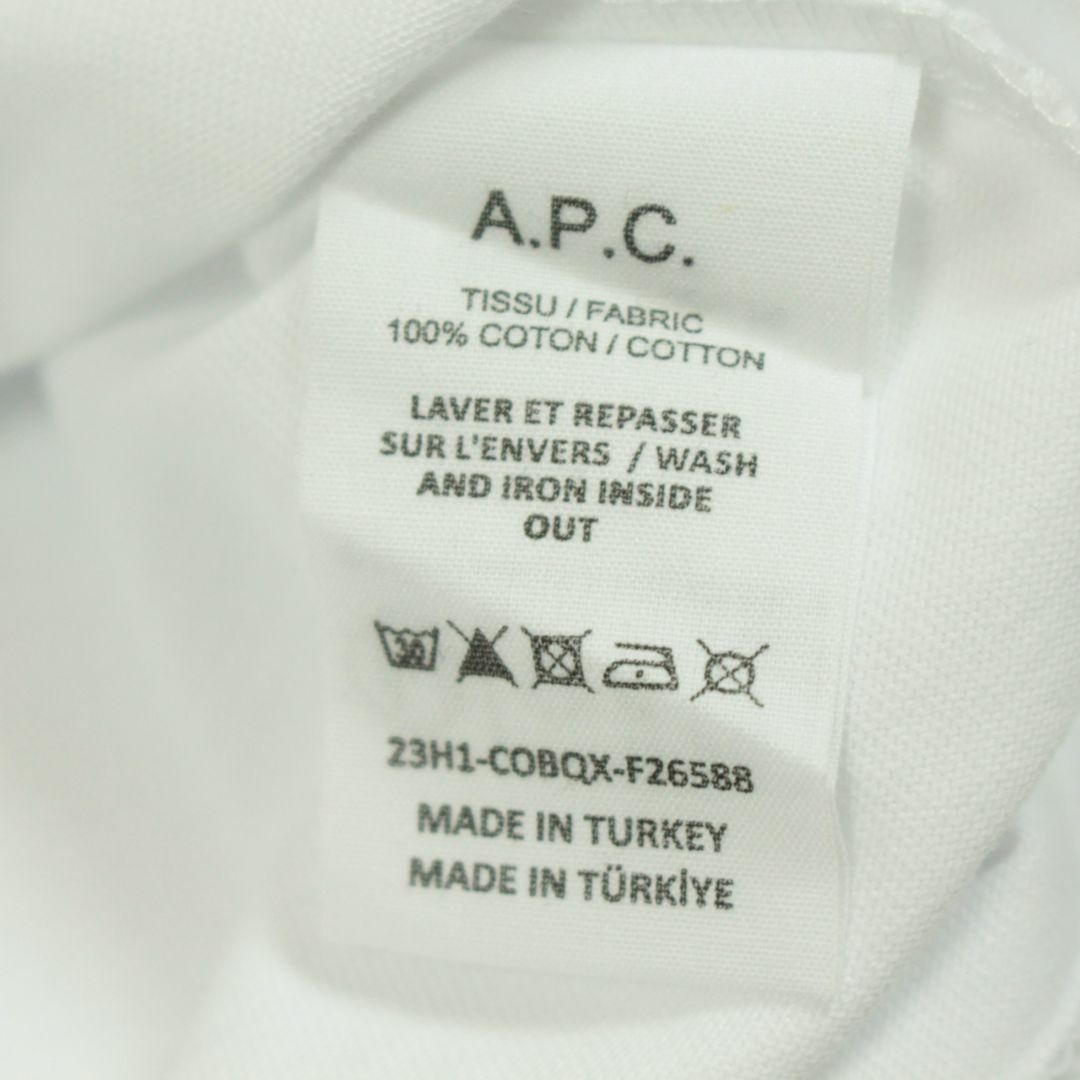 A.P.C(アーペーセー)のA.P.C.　レディース半袖Tシャツ　VPCロゴ　フロッキープリント　サイズL レディースのトップス(Tシャツ(半袖/袖なし))の商品写真