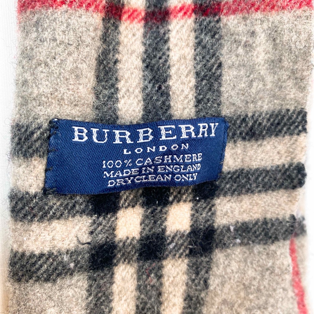 BURBERRY(バーバリー)のBurberry バーバリー　マフラー　ノバチェック　ストール　カシミヤ　グレー レディースのファッション小物(マフラー/ショール)の商品写真