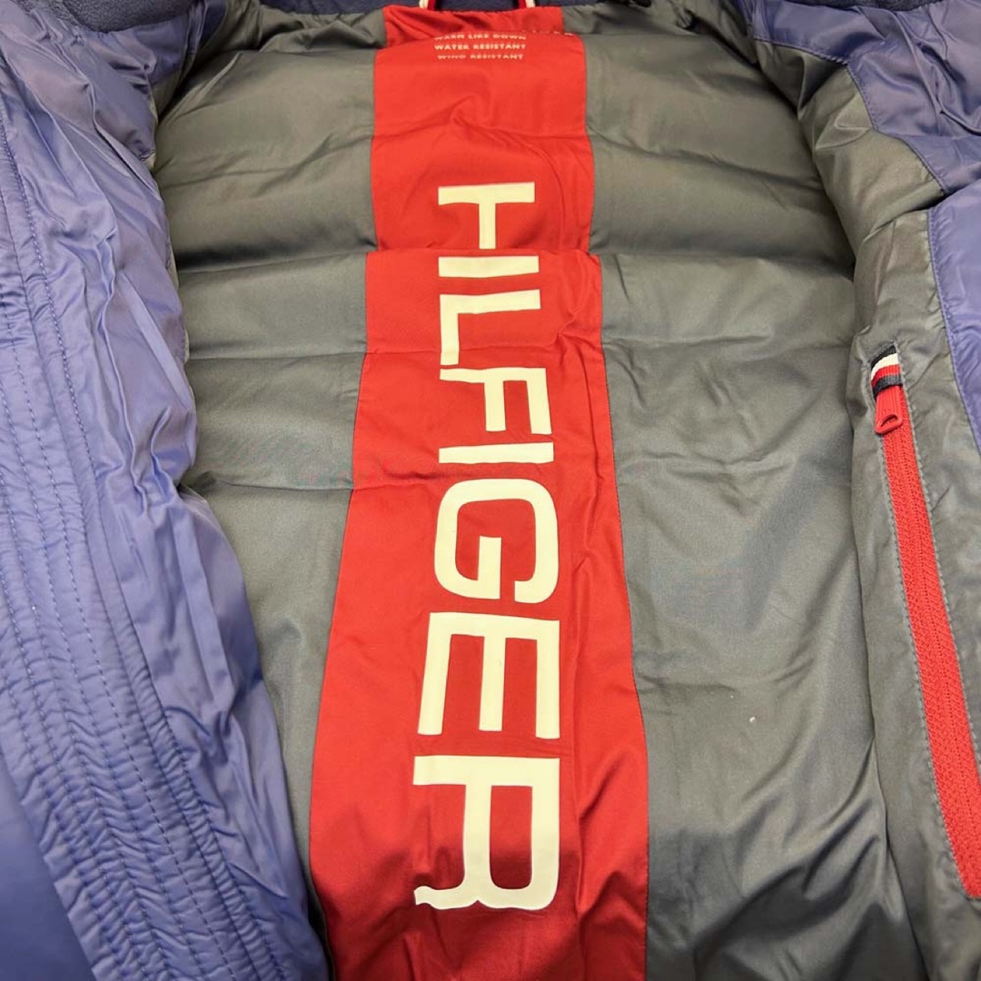 TOMMY HILFIGER(トミーヒルフィガー)の新品 わけありトミーヒルフィガー 中綿ダウンベスト 150AN614 ブルー L メンズのジャケット/アウター(ダウンベスト)の商品写真