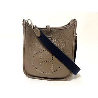 エルメス(HERMES)のHERMES エルメス エブリンTPM ショルダーバッグ 斜め掛け ポーチ アマゾン トリヨンクレマンス エトープ エトゥープ グレー ネイビー シルバー金具 Z刻印(ショルダーバッグ)