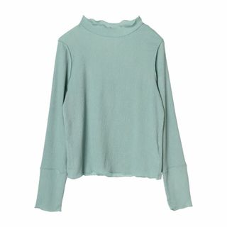 グリーンパークス(green parks)の【ミント】表面感ハイネックプルオーバー 24SS/レディース/長袖(カットソー(長袖/七分))