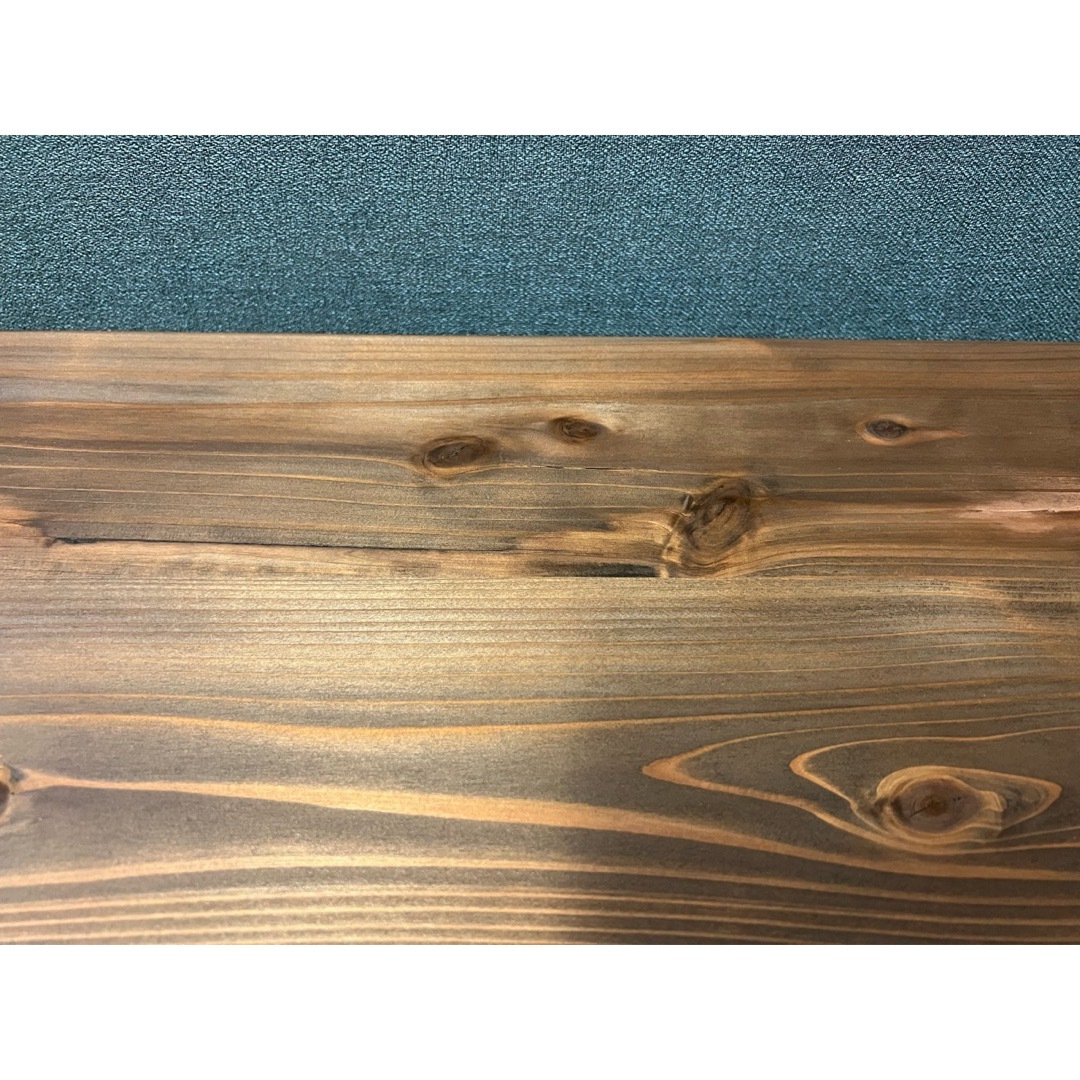  【送料無料】 ローテーブル 120cm 70cm スギ 焼杉風 折りたたみ脚 インテリア/住まい/日用品の机/テーブル(折たたみテーブル)の商品写真