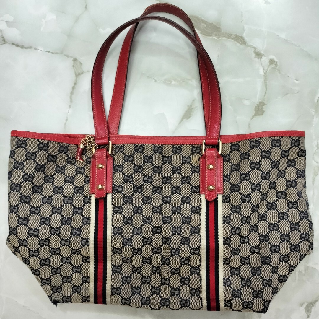 Gucci(グッチ)のGUCCI グッチ GGキャンバス トートバッグ ショルダーバッグ レディース レディースのバッグ(トートバッグ)の商品写真