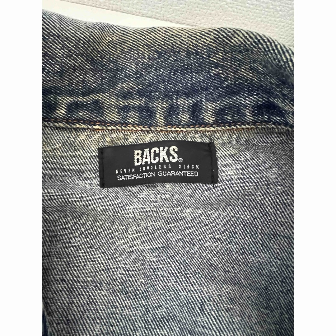 BACKS(バックス)のBACKS フリンジデニムジャケット レディースのジャケット/アウター(Gジャン/デニムジャケット)の商品写真