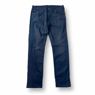 トゥルーレリジョン(True Religion)のトゥルーレリジョン ブラックデニム GENO ジーンズ 36 USA製 フラップ(デニム/ジーンズ)