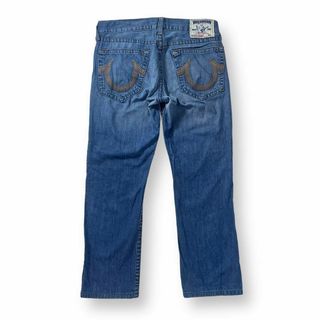 トゥルーレリジョン(True Religion)のトゥルーレリジョン レインボーロゴ ジーンズ ストレート デニム 34 USA製(デニム/ジーンズ)