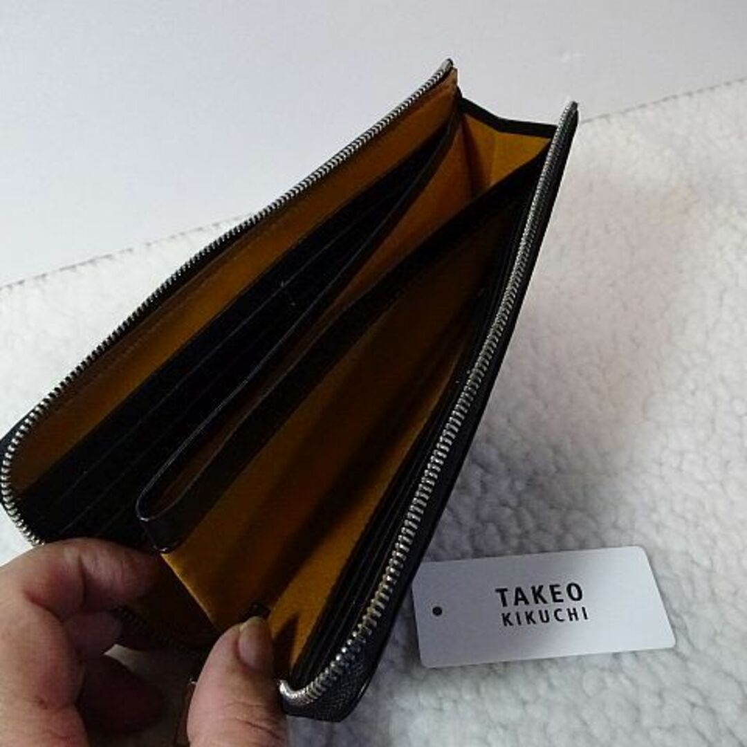 TAKEO KIKUCHI(タケオキクチ)の【新品・本物】TAKEO KIKUCHI  ファスナー長財布/ブルー メンズのファッション小物(長財布)の商品写真