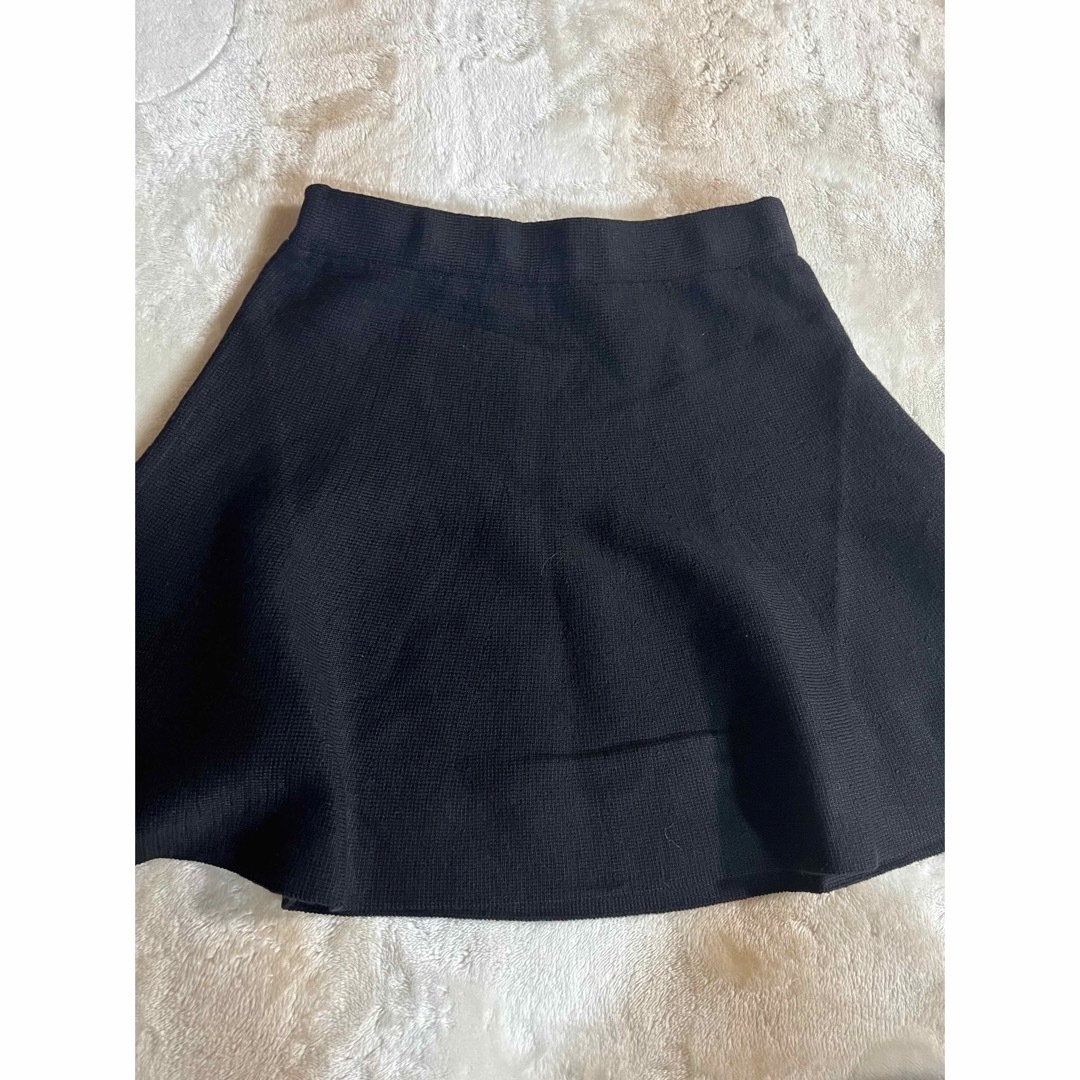 GRL(グレイル)のハイウエストフレアニットミニスカート レディースのスカート(ミニスカート)の商品写真