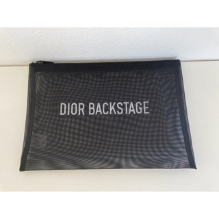 ディオール(Dior)の【Dior】ディオール メッシュポーチ ブラック 【新品未使用】(ポーチ)