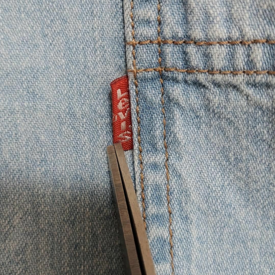 Levi's(リーバイス)の90s リーバイス デニムシャツ M 胸ポケット 古着 水色 青 ブルーデニム メンズのトップス(シャツ)の商品写真