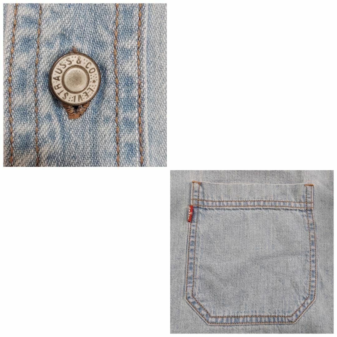 Levi's(リーバイス)の90s リーバイス デニムシャツ M 胸ポケット 古着 水色 青 ブルーデニム メンズのトップス(シャツ)の商品写真