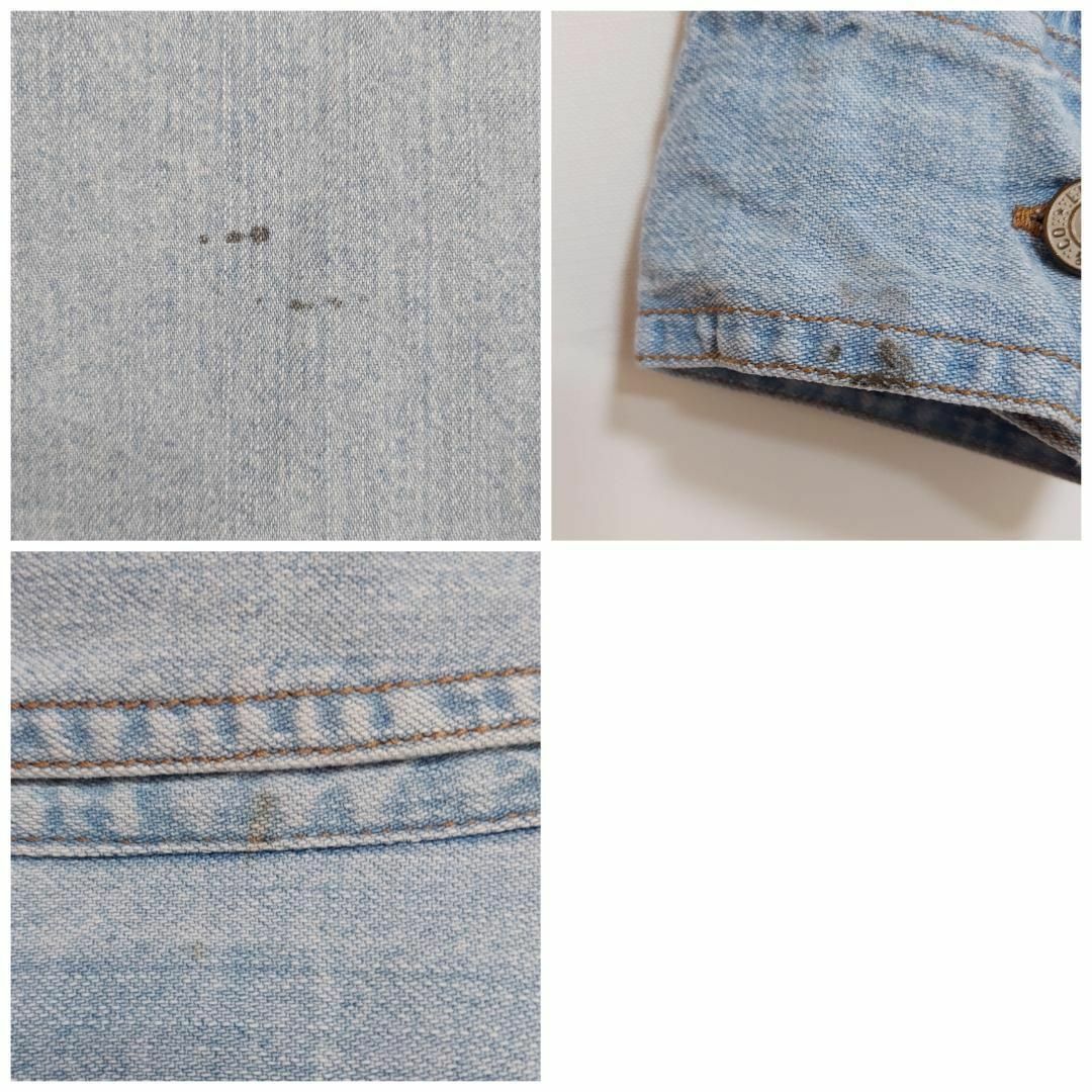 Levi's(リーバイス)の90s リーバイス デニムシャツ M 胸ポケット 古着 水色 青 ブルーデニム メンズのトップス(シャツ)の商品写真