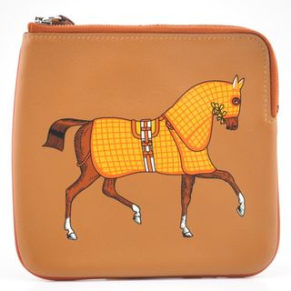 エルメス(Hermes)のエルメス HERMES ポーチ
 カレポケット ブラウン(ポーチ)