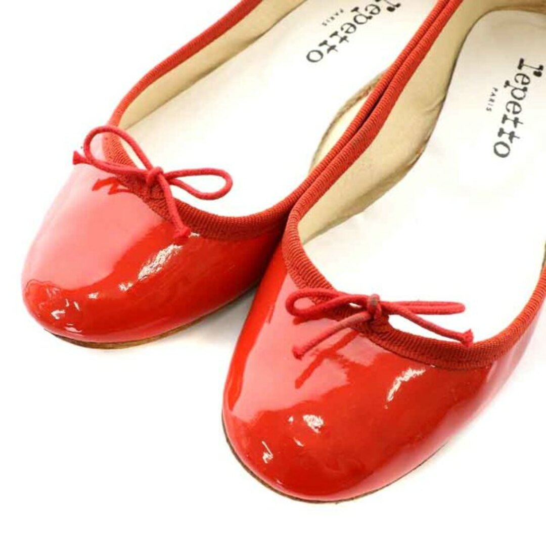 repetto(レペット)のレペット バレエシューズ フラットシューズ パンプス 36 22.7cm 赤 レディースの靴/シューズ(バレエシューズ)の商品写真