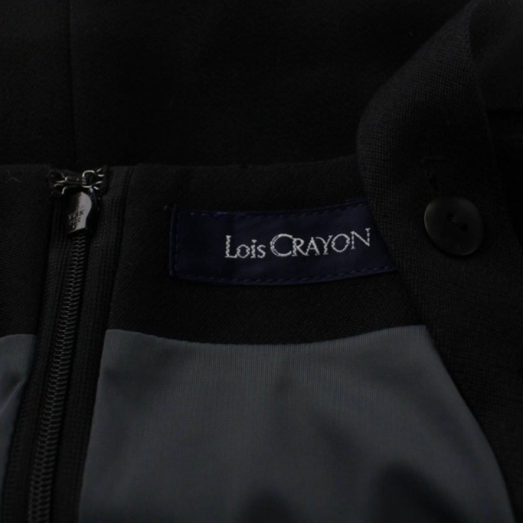Lois CRAYON(ロイスクレヨン)のロイスクレヨン ジャンパースカート タイトスカート ひざ丈 サスペンダー M 黒 レディースのスカート(ひざ丈スカート)の商品写真