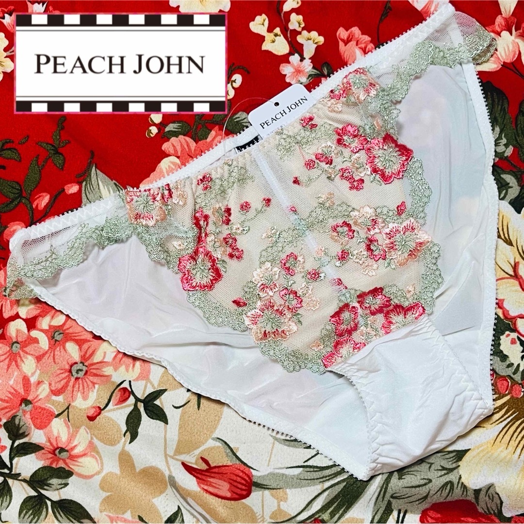 PEACH JOHN(ピーチジョン)の★PEACH JOHN★デコルタンフラワーアーチフルバックショーツ★パンツ下着 レディースの下着/アンダーウェア(ショーツ)の商品写真