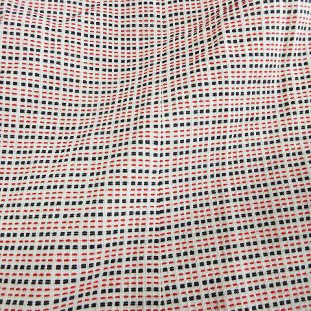 other(アザー)のレリアン スカート ひざ丈 チェック 総柄 ホワイト 白 レッド 赤 11 L位 レディースのスカート(ひざ丈スカート)の商品写真