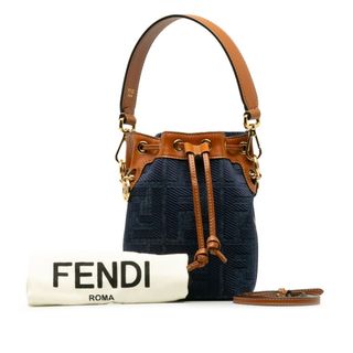 フェンディ(FENDI)のフェンディ ミニ モン トレゾール ハンドバッグ ショルダーバッグ 2WAY 8BS010 デニム レディース FENDI 【222-37144】(ハンドバッグ)