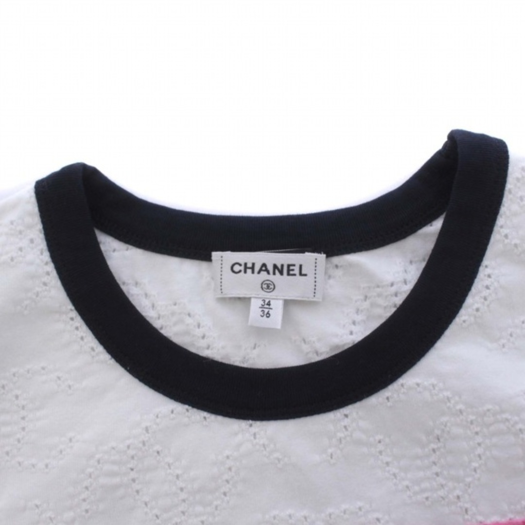 CHANEL(シャネル)のシャネル No.5 ココマーク 半袖 Tシャツ カットソー クロップド丈 白 レディースのトップス(Tシャツ(半袖/袖なし))の商品写真