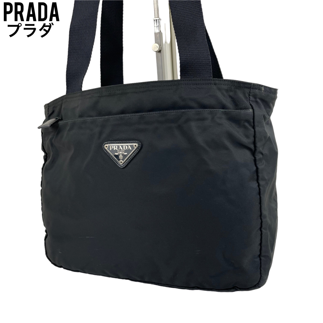 PRADA - ✨良品 PRADA プラダ トートバッグ ブラック 黒 テースト